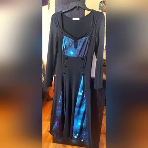 DressFo Galaxy Print/Black Dress